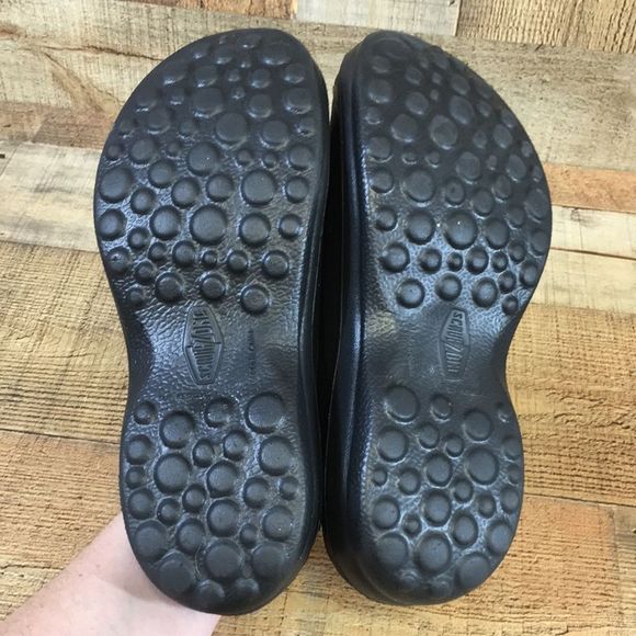 Scrub Zone Loafers Unisex Womens 9 Mens 7 Energize Black Work Shoes - Picture 11 of 12